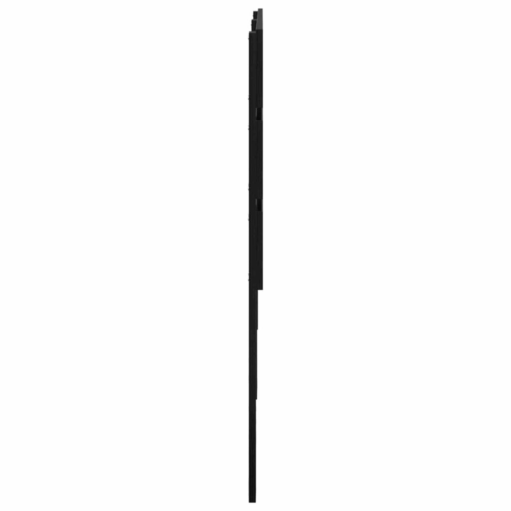 Kopfteil Schwarz Eichen-Optik Holzwerkstoff