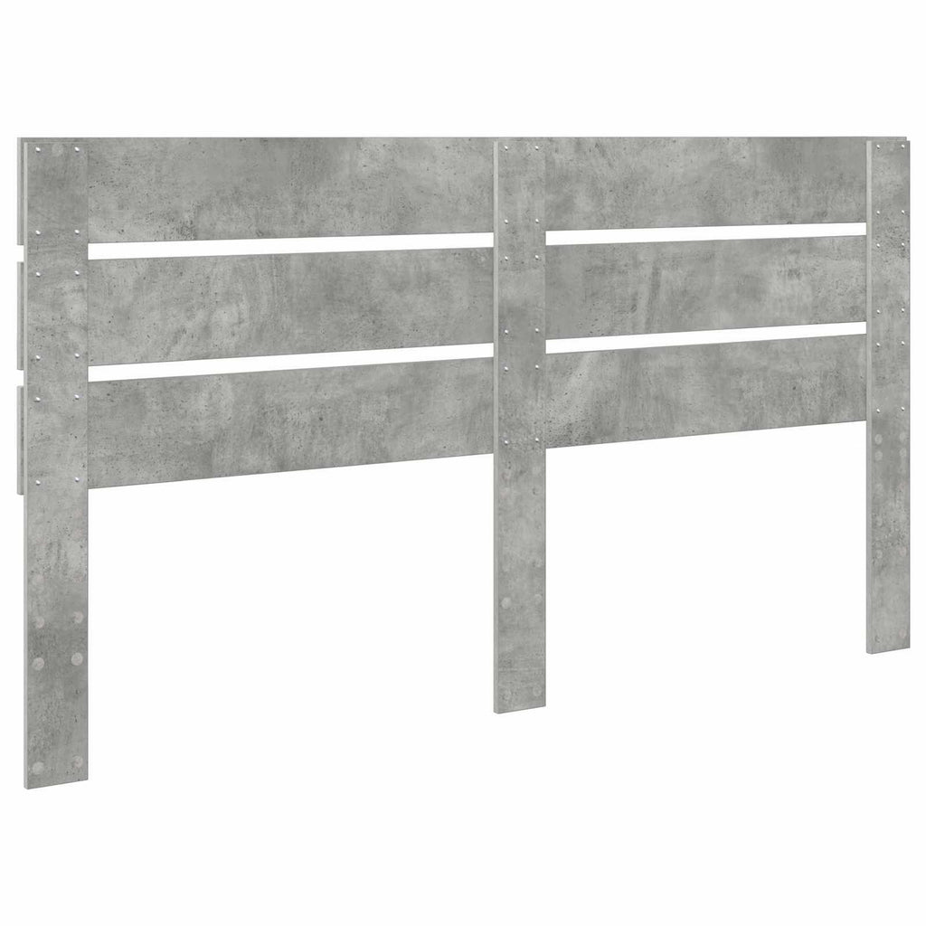 Kopfteil Beton Grau Holzwerkstoff