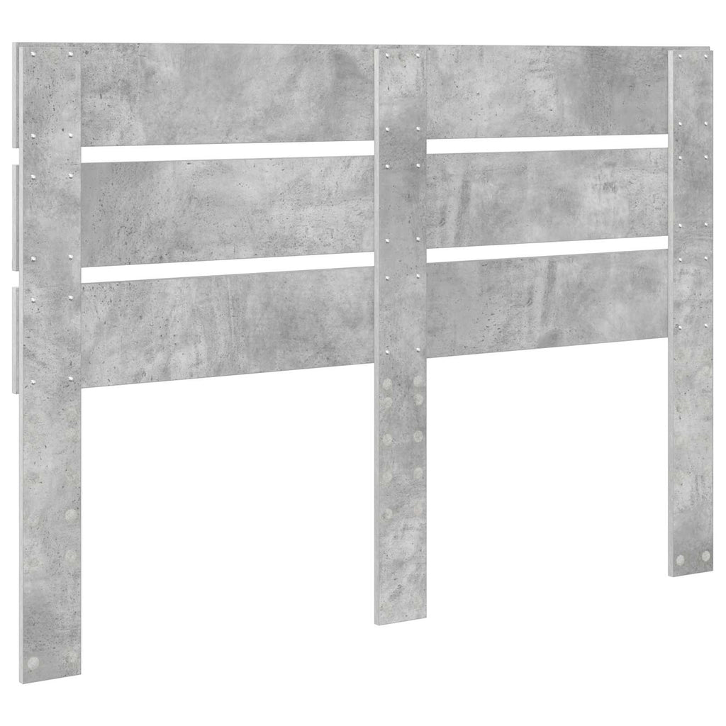 Kopfteil Beton Grau Holzwerkstoff