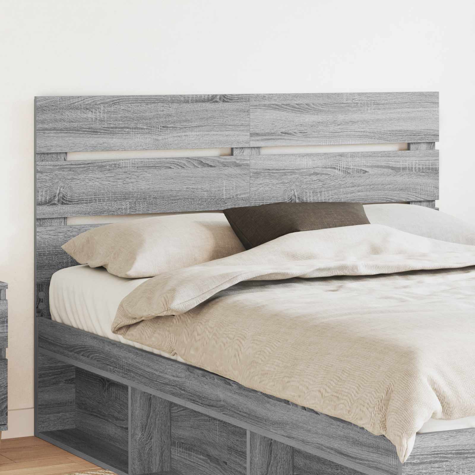 Kopfteil Graues Sonoma Holzwerkstoff