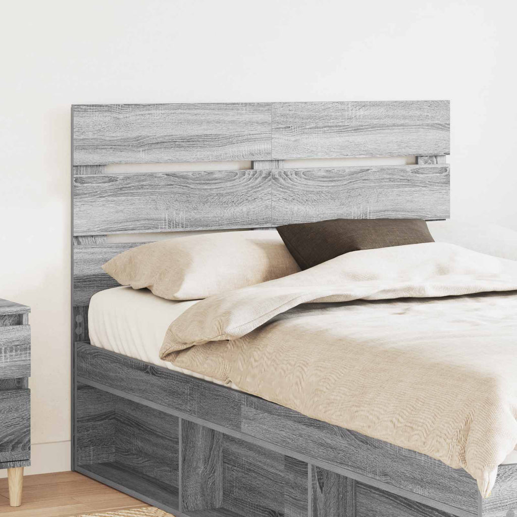 Kopfteil Graues Sonoma Holzwerkstoff