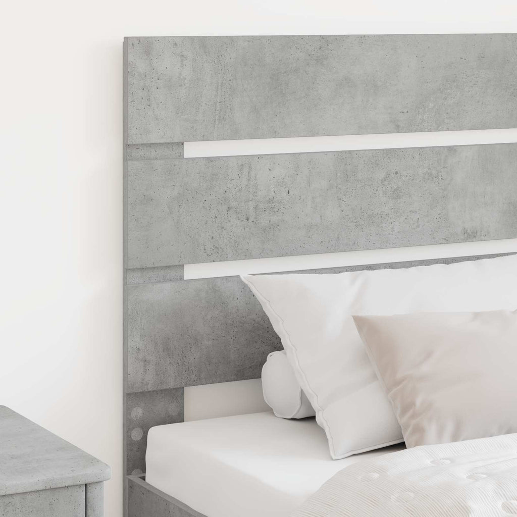 Kopfteil Beton Grau Holzwerkstoff