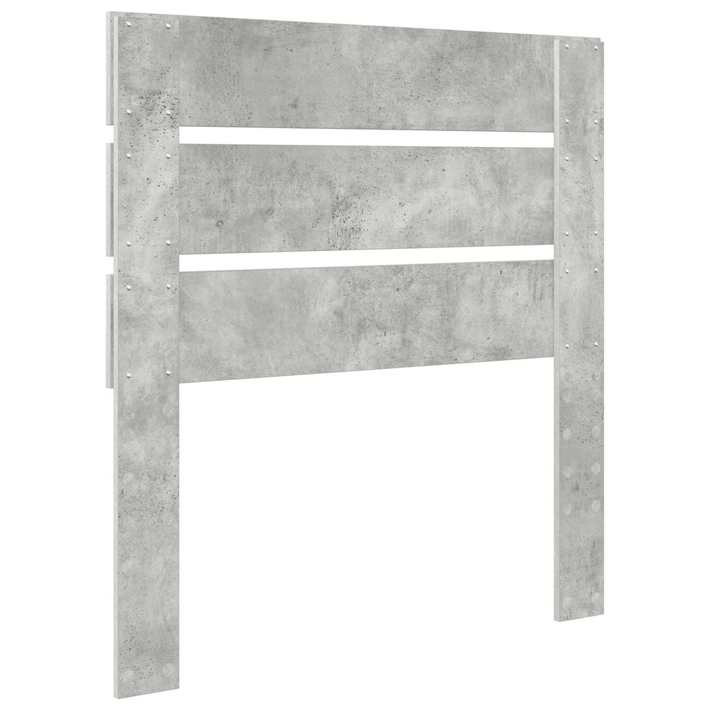 Kopfteil Beton Grau Holzwerkstoff