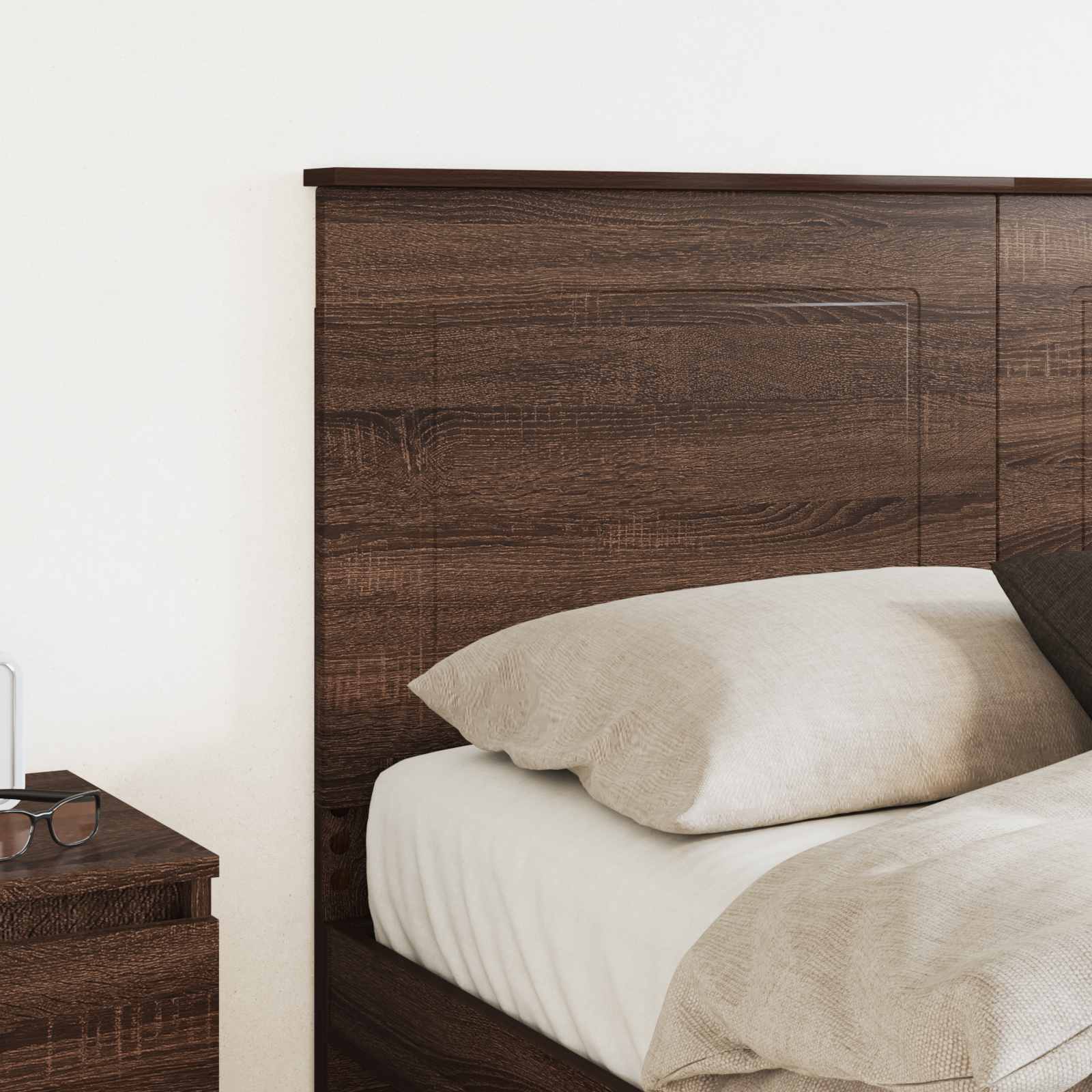 Kopfteil Braun Eichen-Optik 100 cm Holzwerkstoff