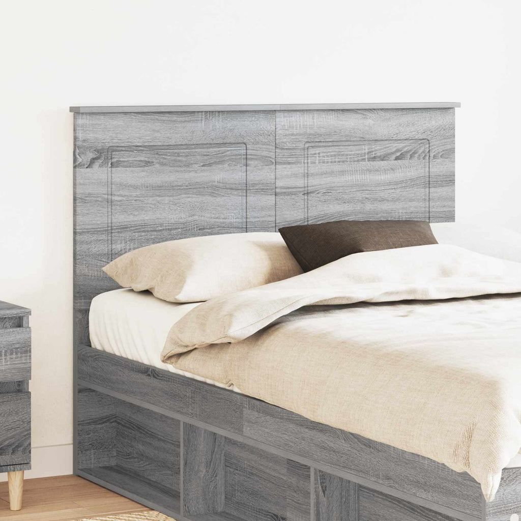 Kopfteil Graues Sonoma 100 cm Holzwerkstoff