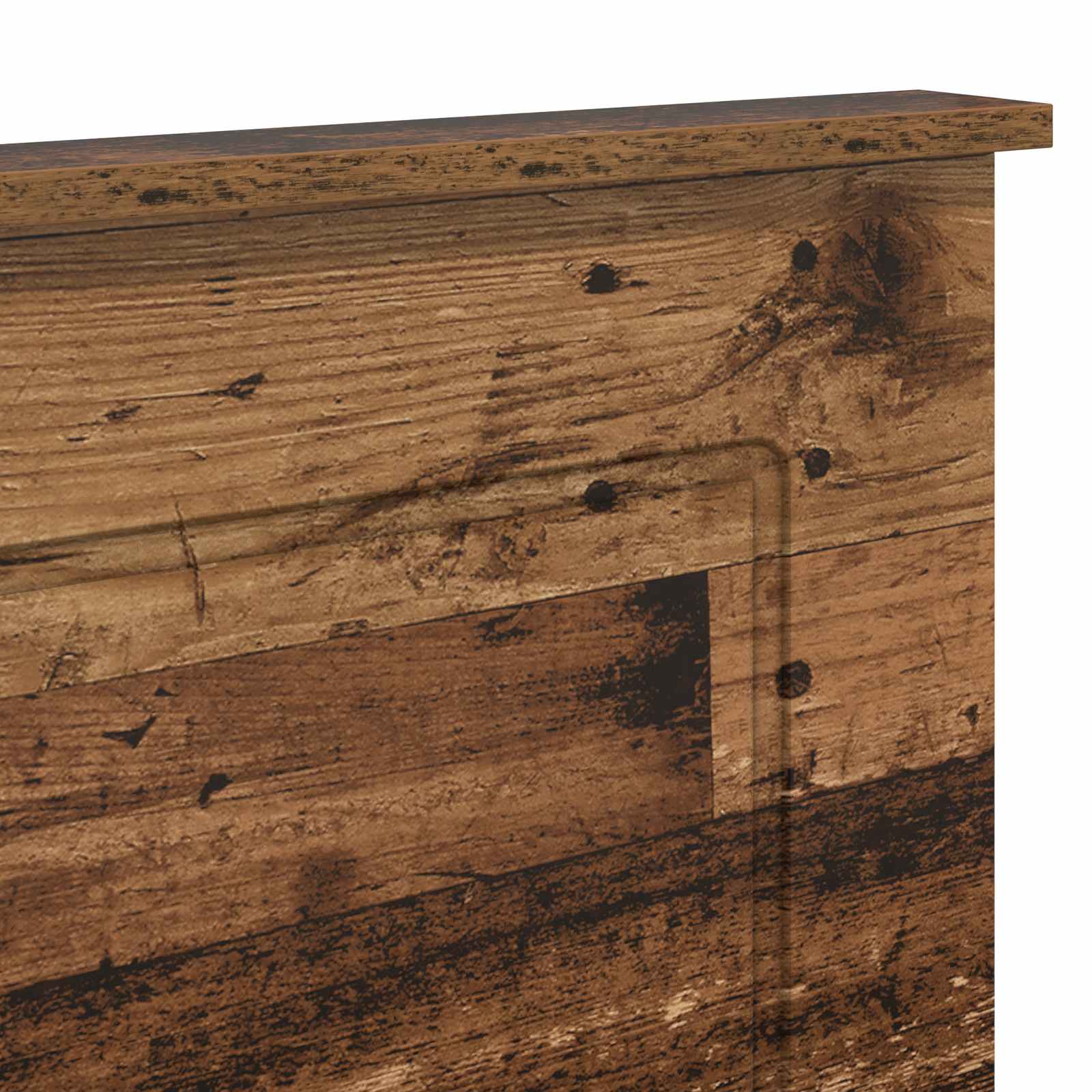 Kopfteil Altholz 138 x 7 x 100 cm Holzwerkstoff