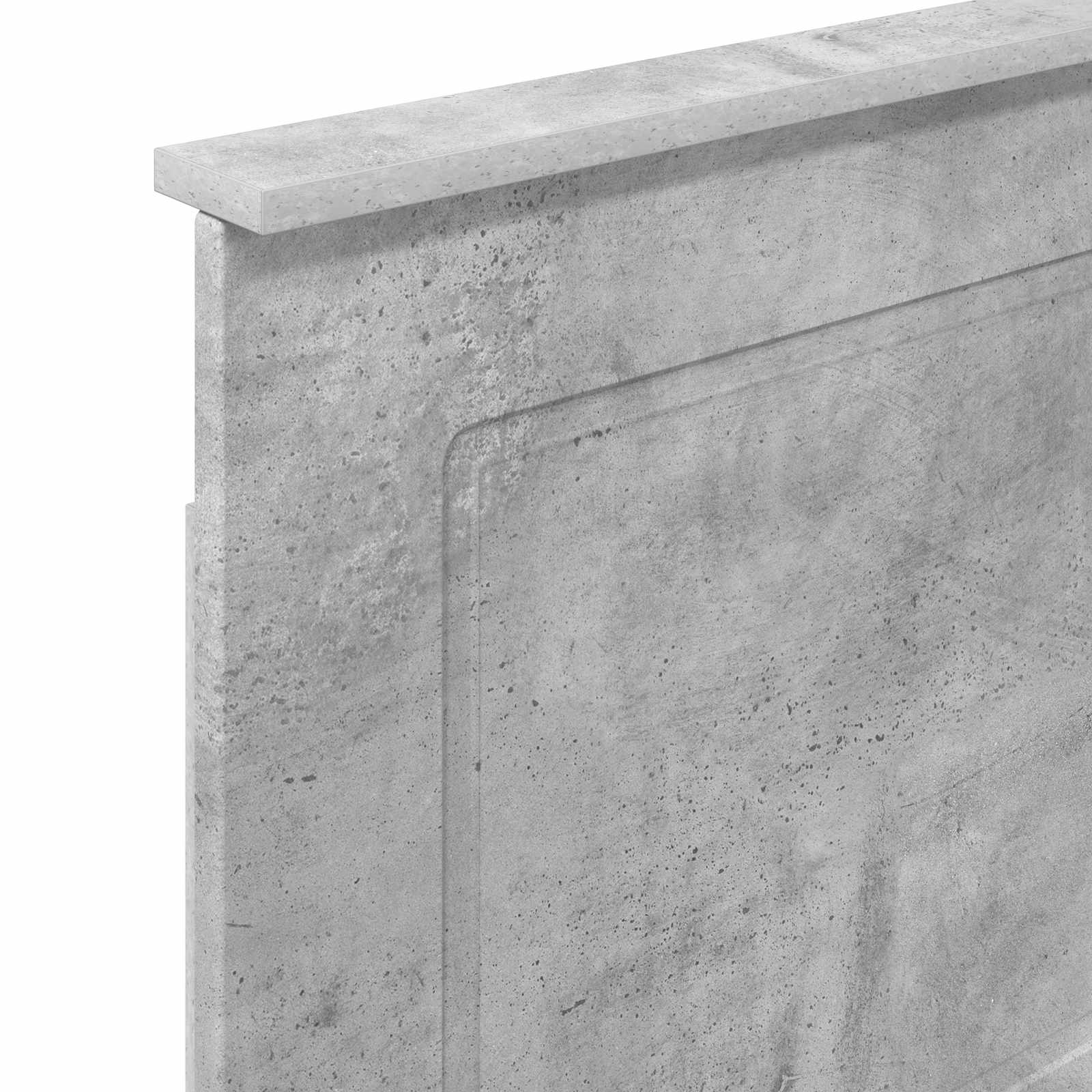 Kopfteil Betongrau 100 cm Holzwerkstoff