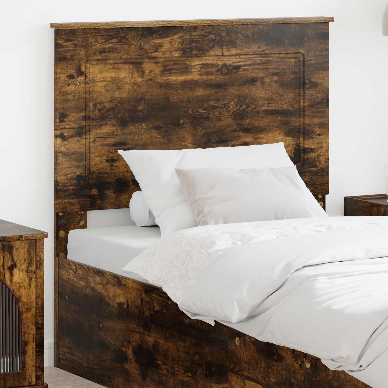 Kopfteil Geräucherte Eiche 100 cm Holzwerkstoff