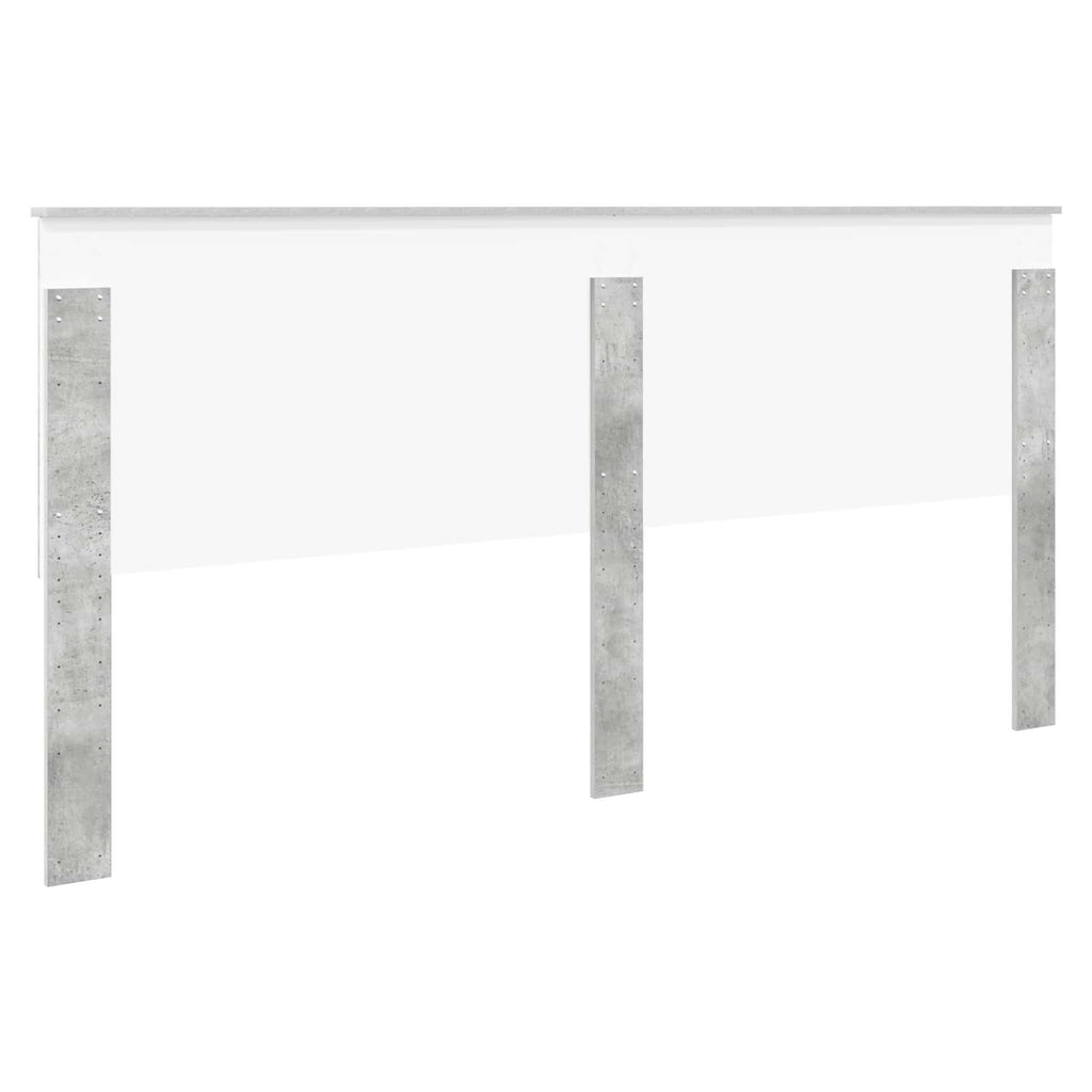 Kopfteil mit Kopfteil Beton Grau 200 cm Holzwerkstoff