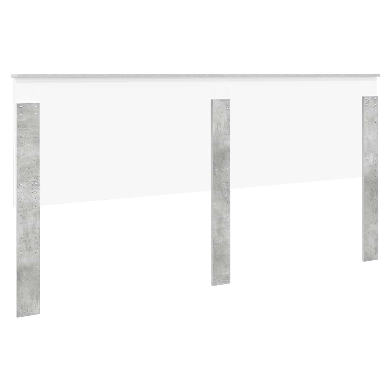 Kopfteil mit Kopfteil Beton Grau 200 cm Holzwerkstoff