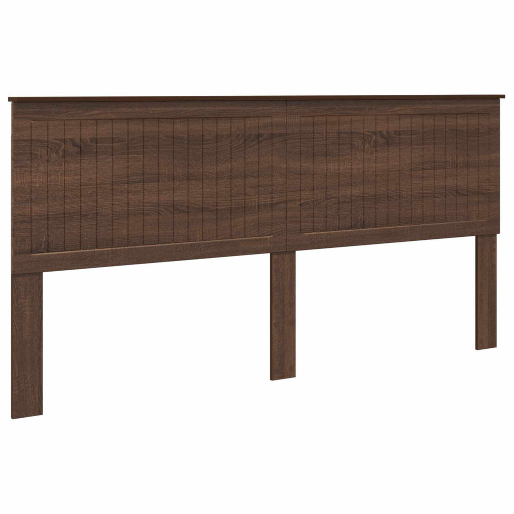 Kopfteil mit Kopfteil Braun Eichen-Optik 200 cm Holzwerkstoff