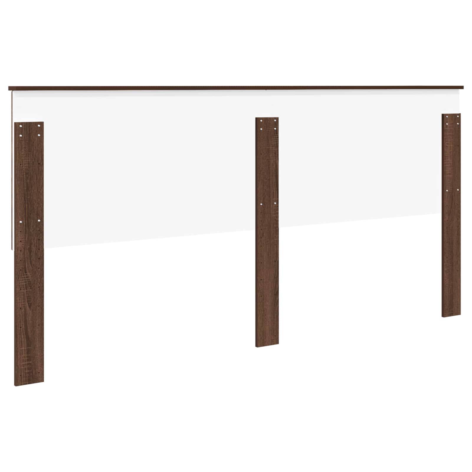 Kopfteil mit Kopfteil Braun Eichen-Optik 200 cm Holzwerkstoff