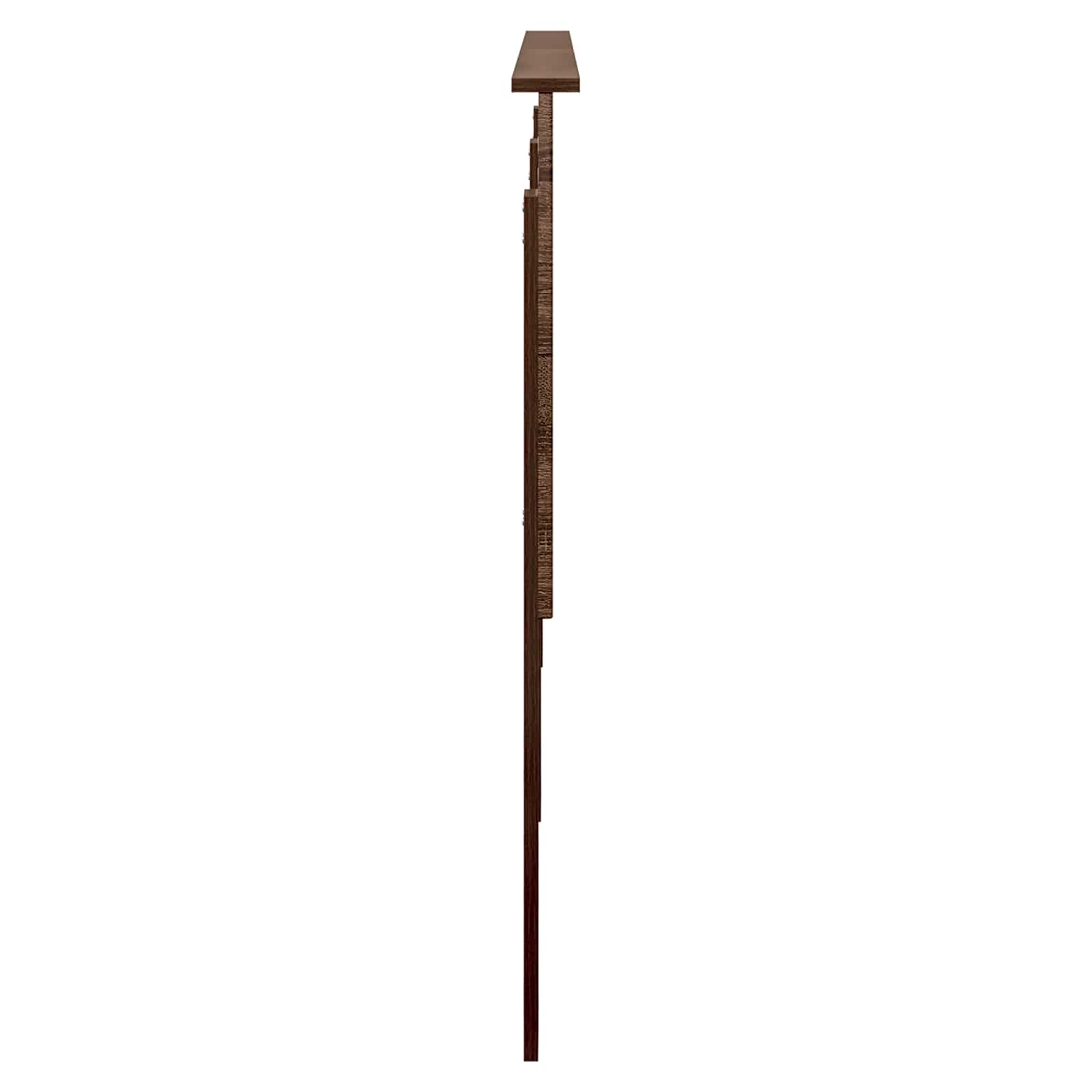 Kopfteil mit Kopfteil Braun Eichen-Optik 200 cm Holzwerkstoff