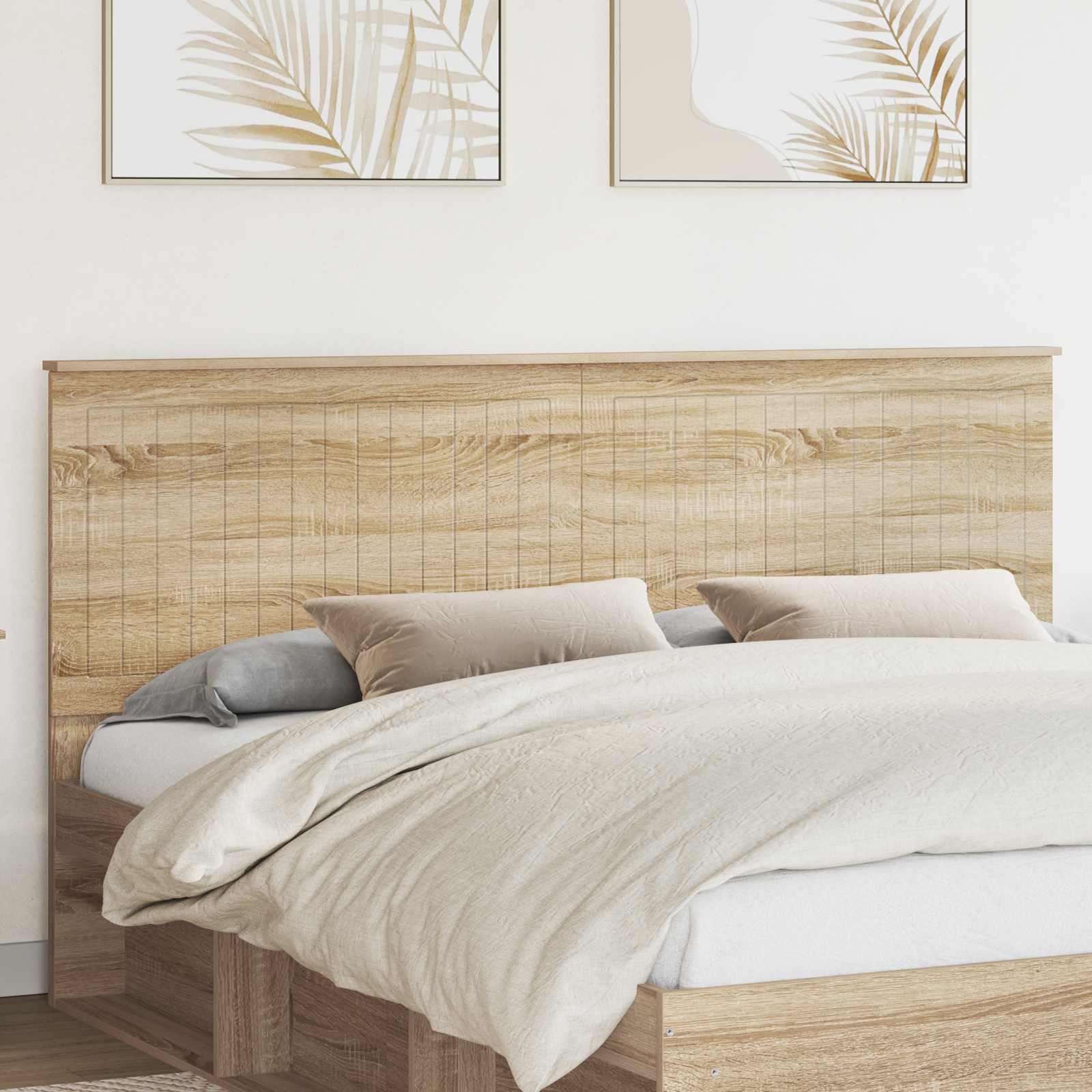 Kopfteil mit Kopfteil Sonoma-Eiche 180 cm Holzwerkstoff