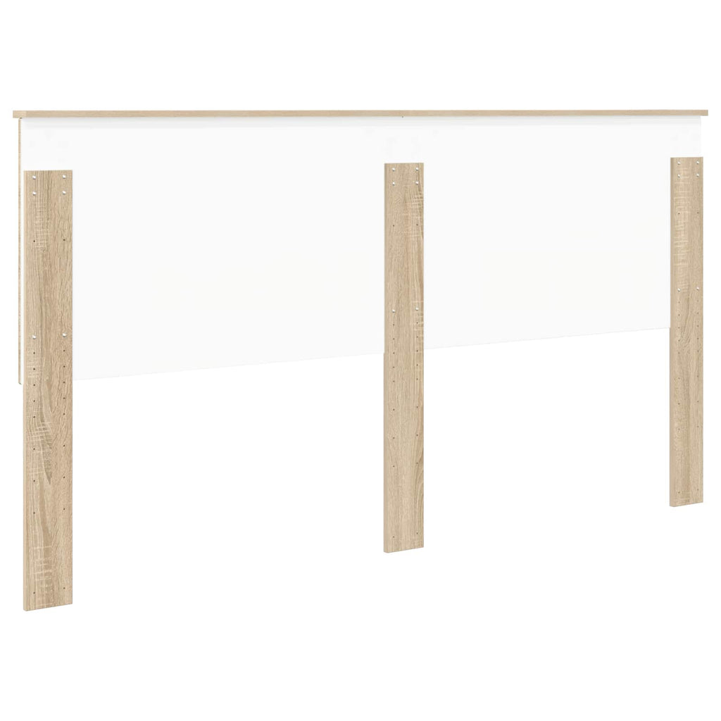 Kopfteil mit Kopfteil Sonoma-Eiche 180 cm Holzwerkstoff