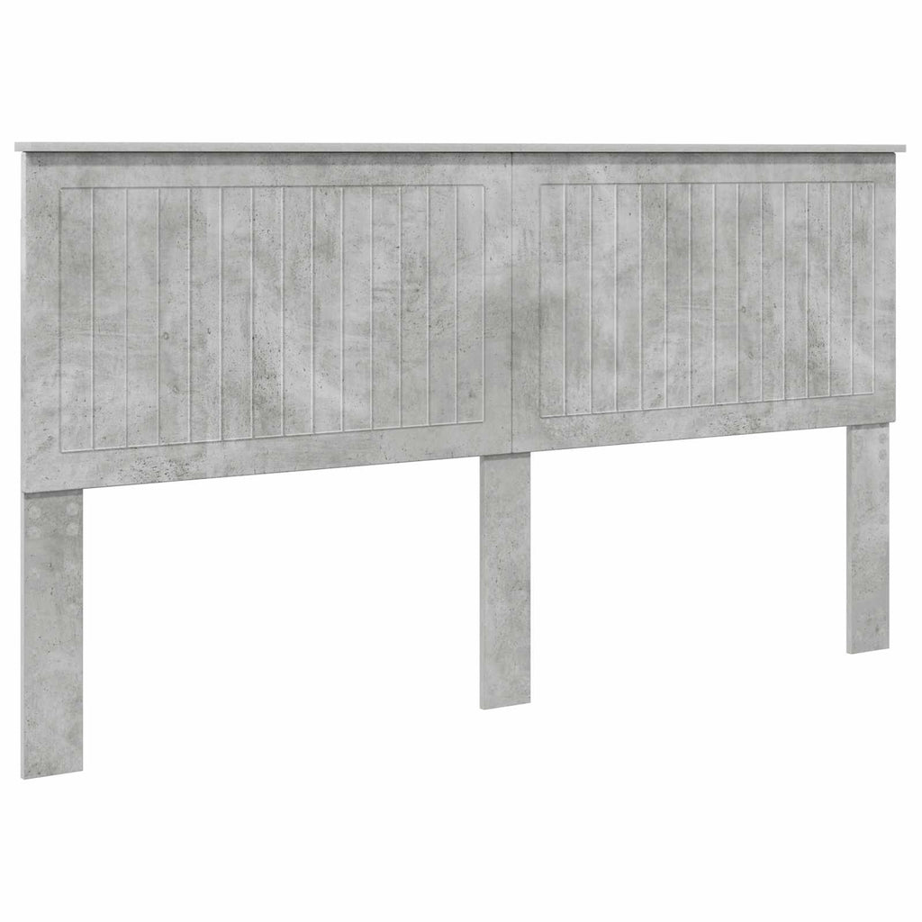 Kopfteil mit Kopfteil Beton Grau 180 cm Holzwerkstoff