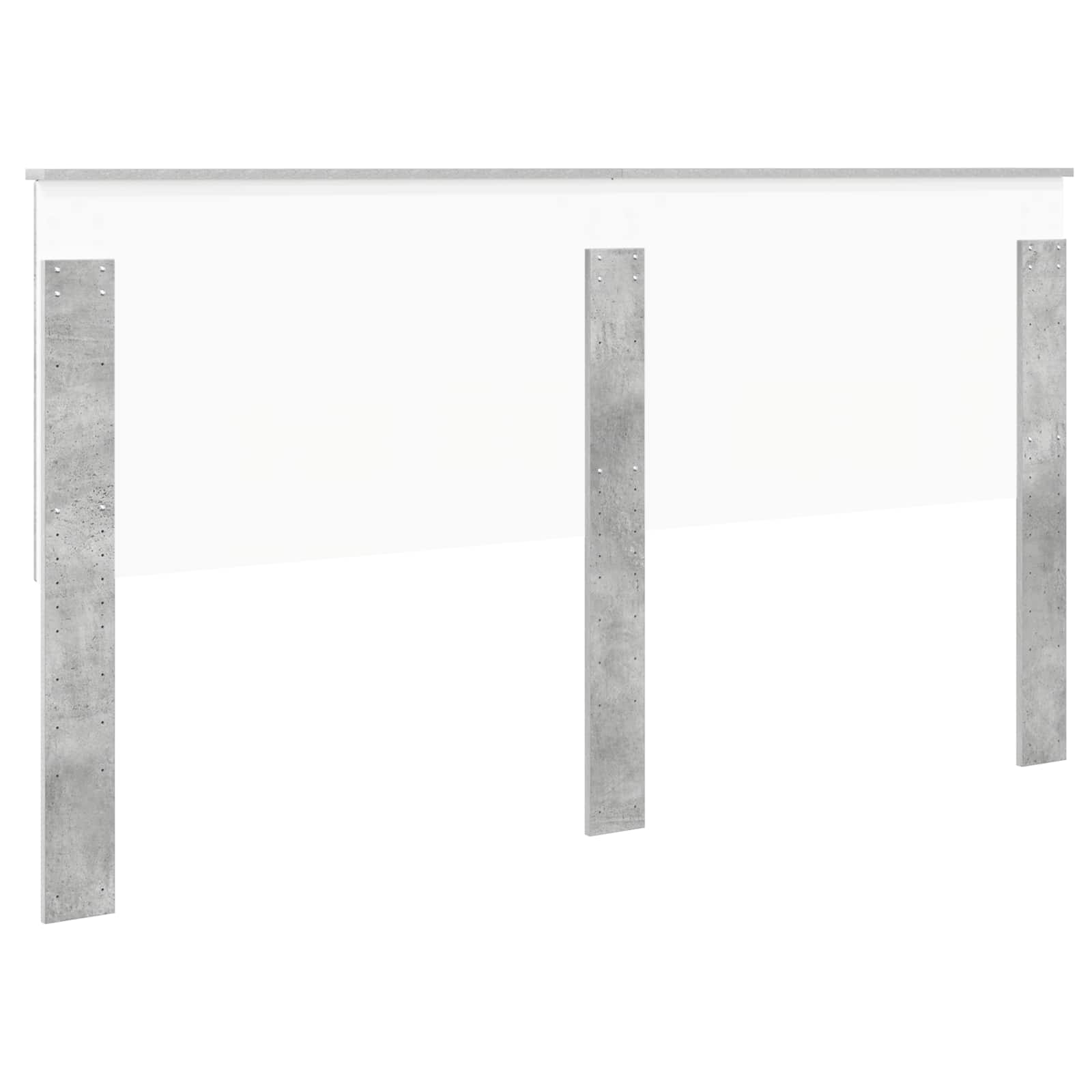 Kopfteil mit Kopfteil Beton Grau 180 cm Holzwerkstoff
