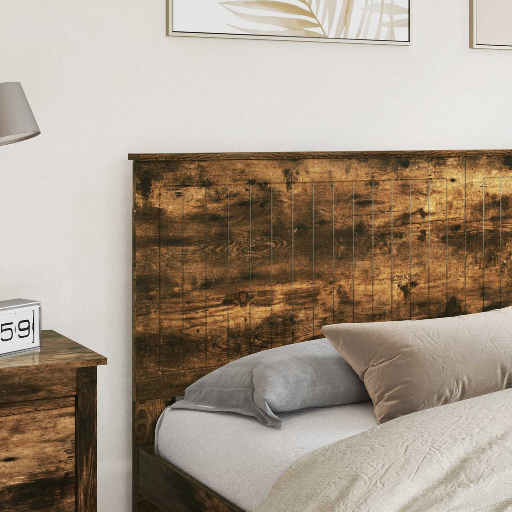 Kopfteil mit Kopfteil Geräucherte Eiche 180 cm Holzwerkstoff
