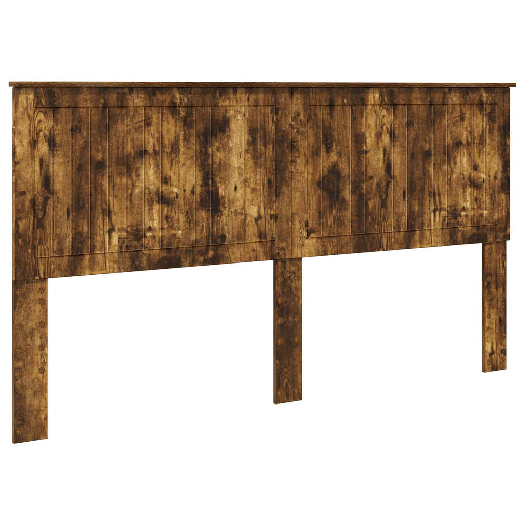 Kopfteil mit Kopfteil Geräucherte Eiche 180 cm Holzwerkstoff