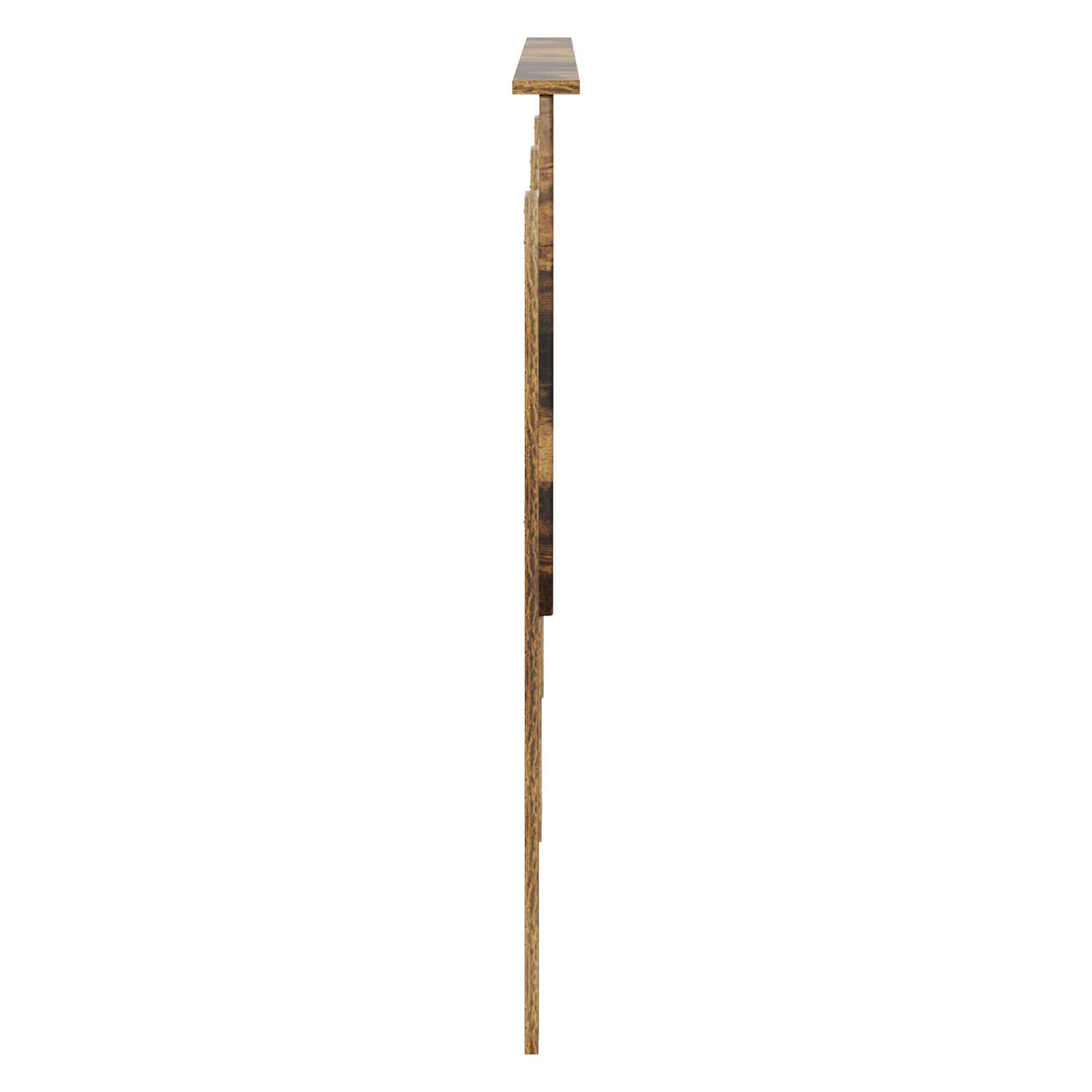 Kopfteil mit Kopfteil Geräucherte Eiche 180 cm Holzwerkstoff
