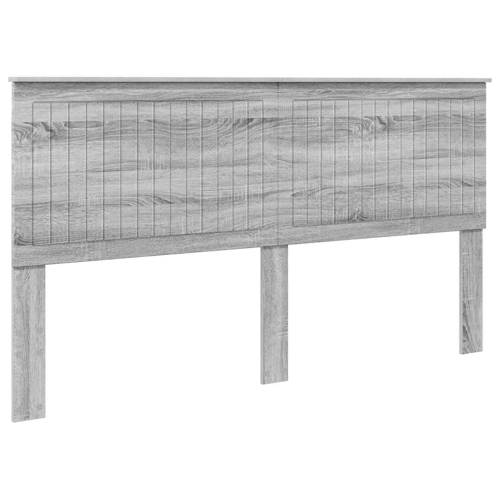 Kopfteil mit Kopfteil Graues Sonoma 180 cm Holzwerkstoff