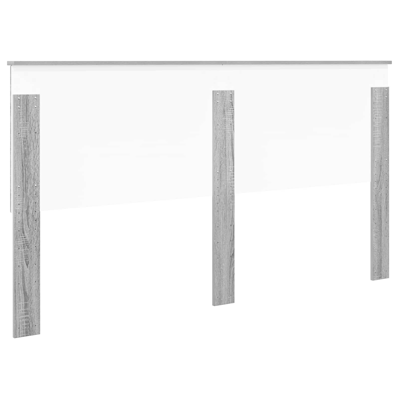 Kopfteil mit Kopfteil Graues Sonoma 180 cm Holzwerkstoff