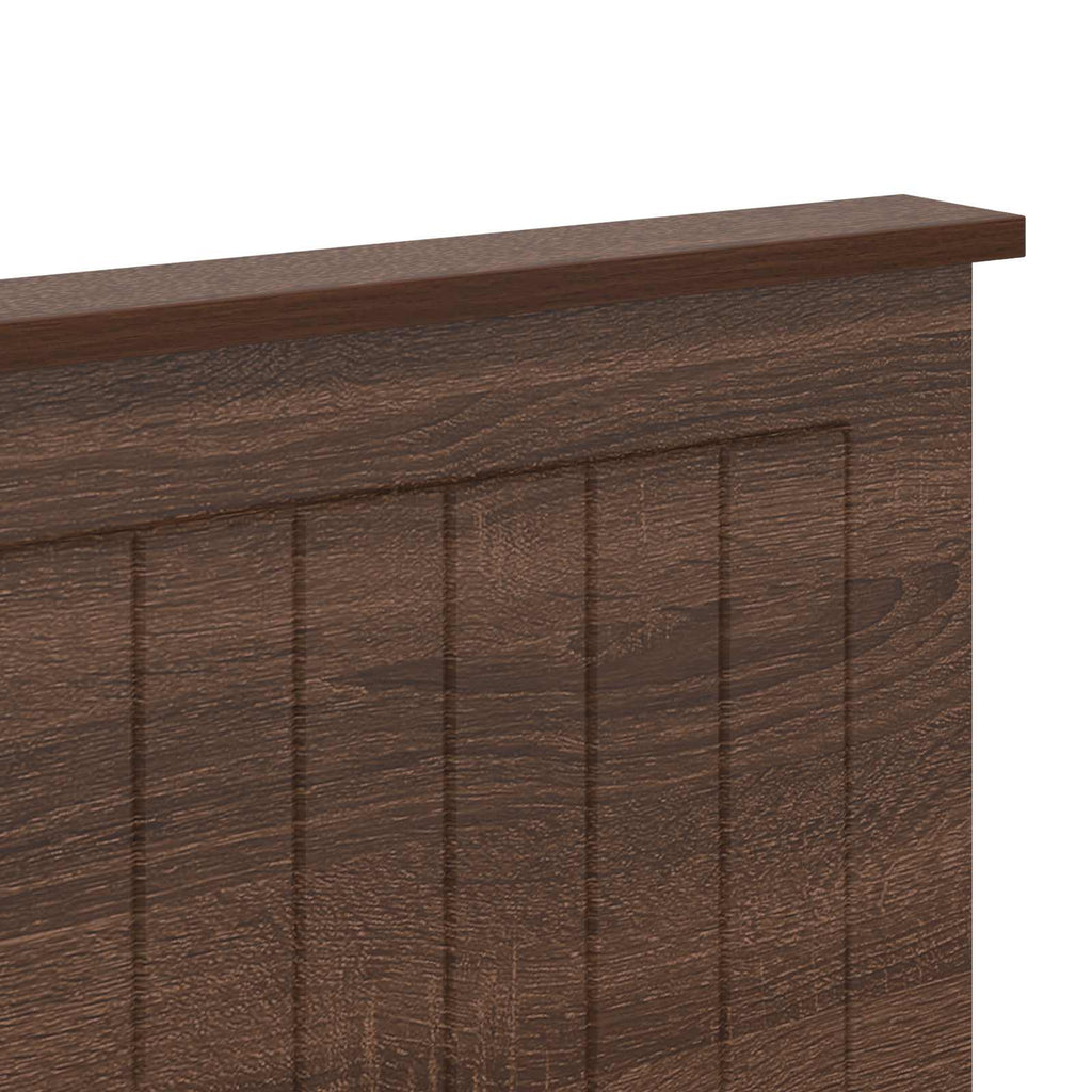 Kopfteil mit Kopfteil Braun Eichen-Optik 180 cm Holzwerkstoff