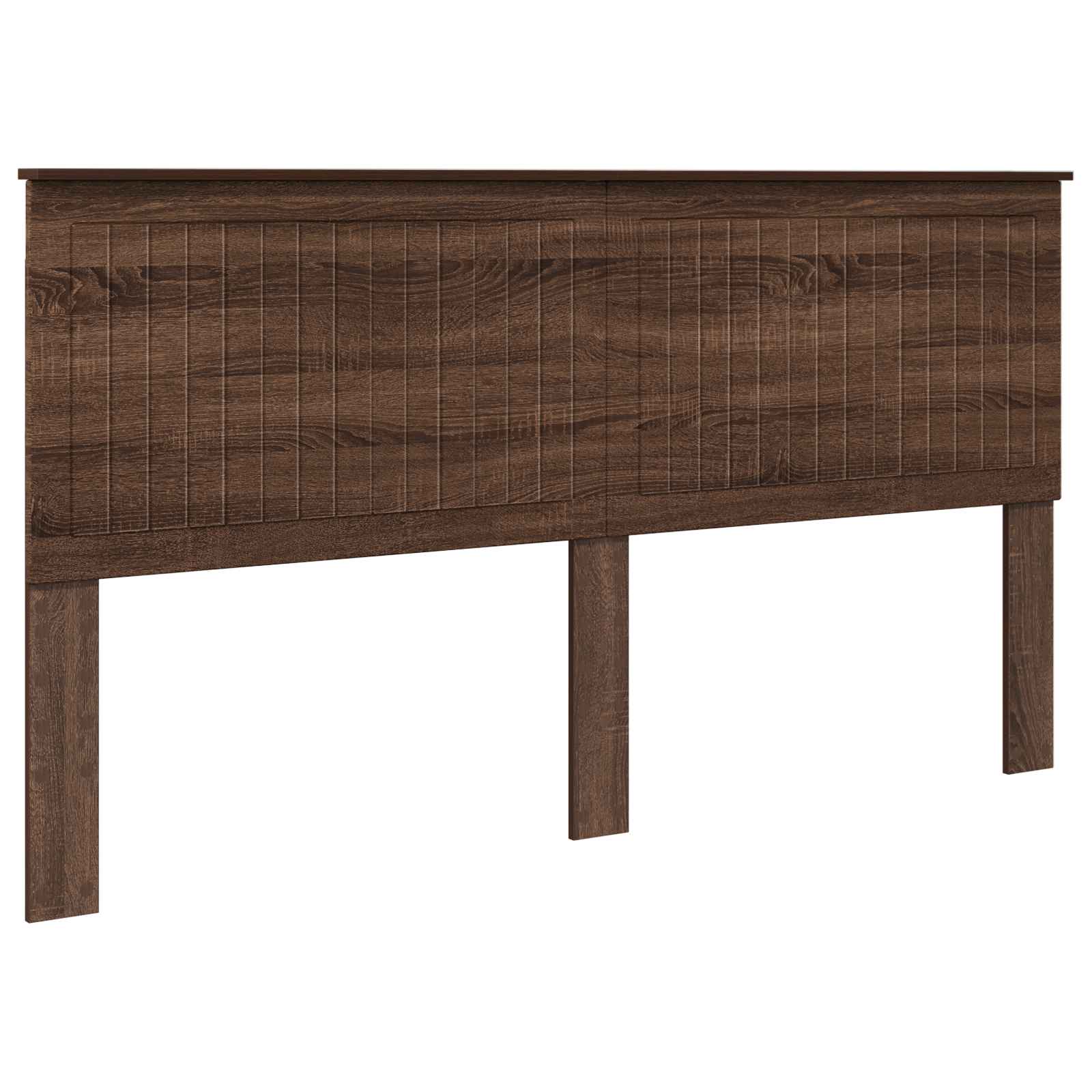 Kopfteil mit Kopfteil Braun Eichen-Optik 180 cm Holzwerkstoff