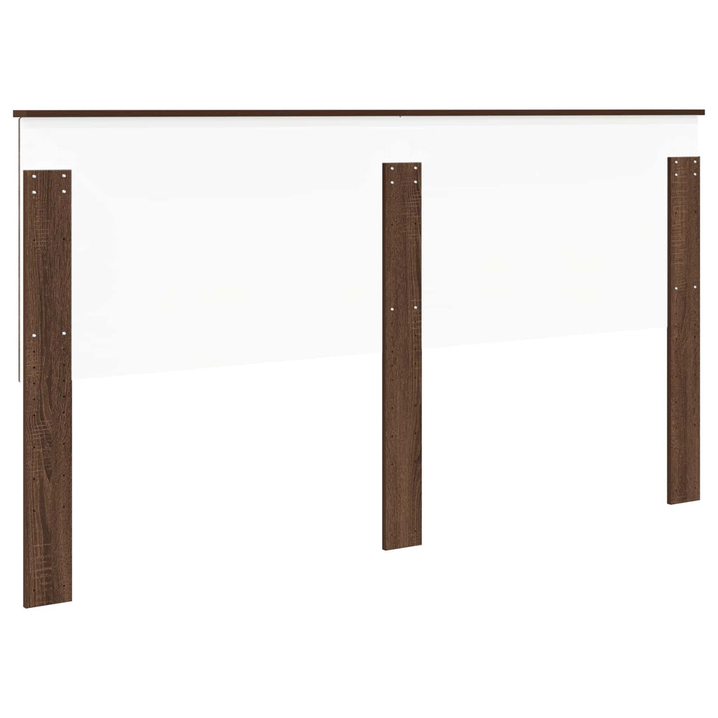 Kopfteil mit Kopfteil Braun Eichen-Optik 180 cm Holzwerkstoff