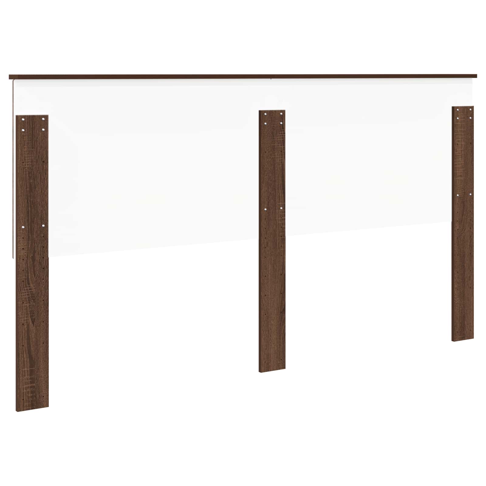 Kopfteil mit Kopfteil Braun Eichen-Optik 180 cm Holzwerkstoff