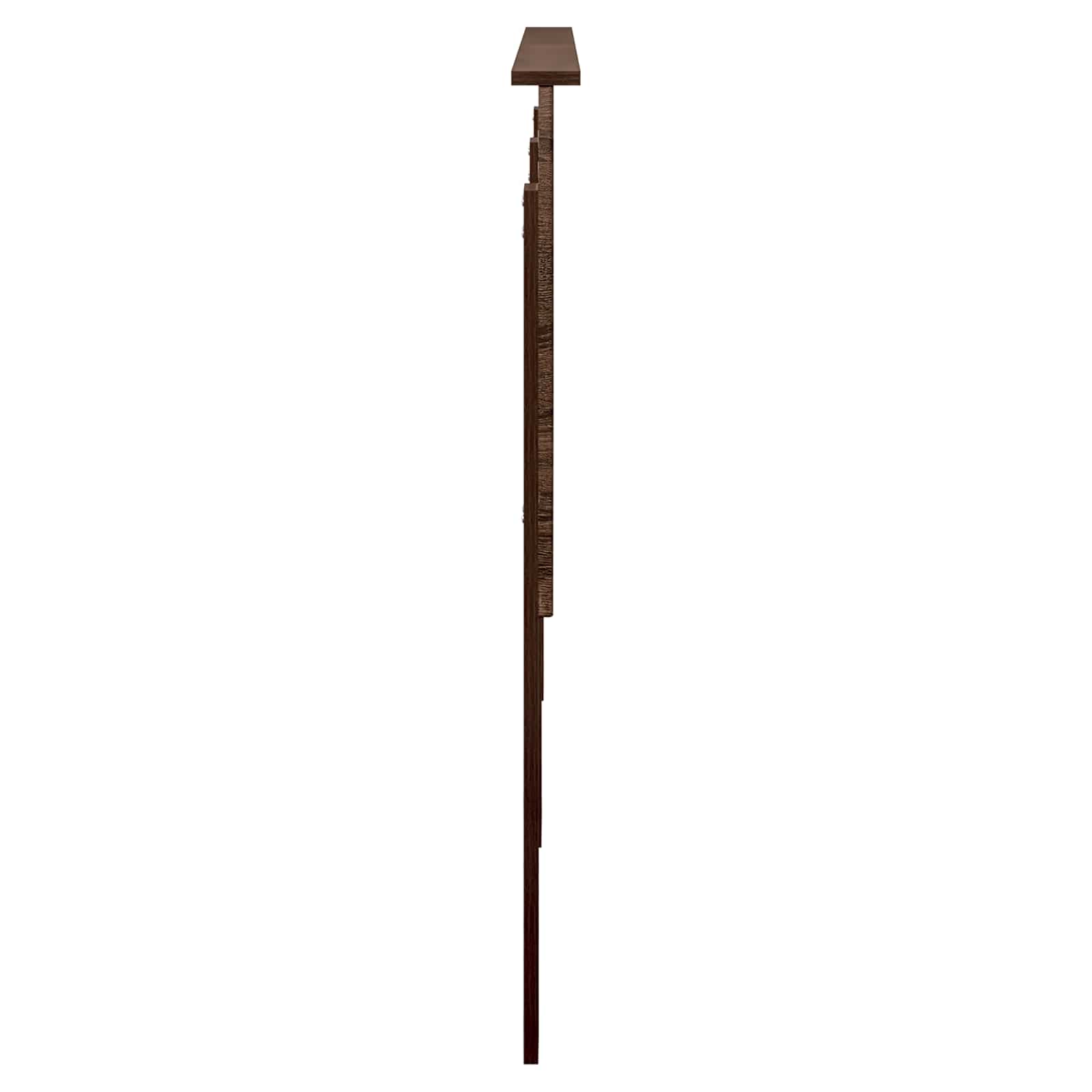 Kopfteil mit Kopfteil Braun Eichen-Optik 180 cm Holzwerkstoff