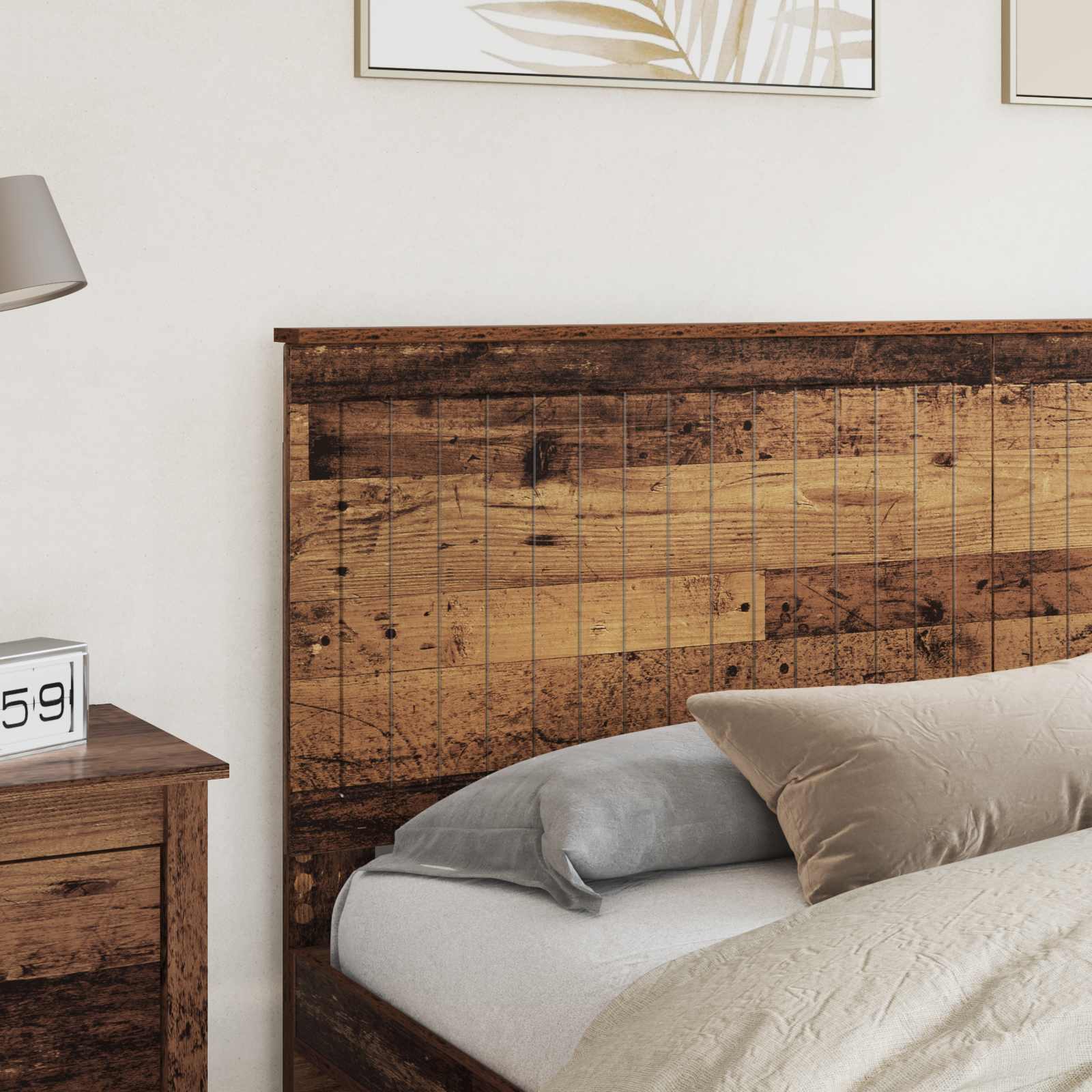Kopfteil mit Kopfteil Altholz 180 cm Holzwerkstoff