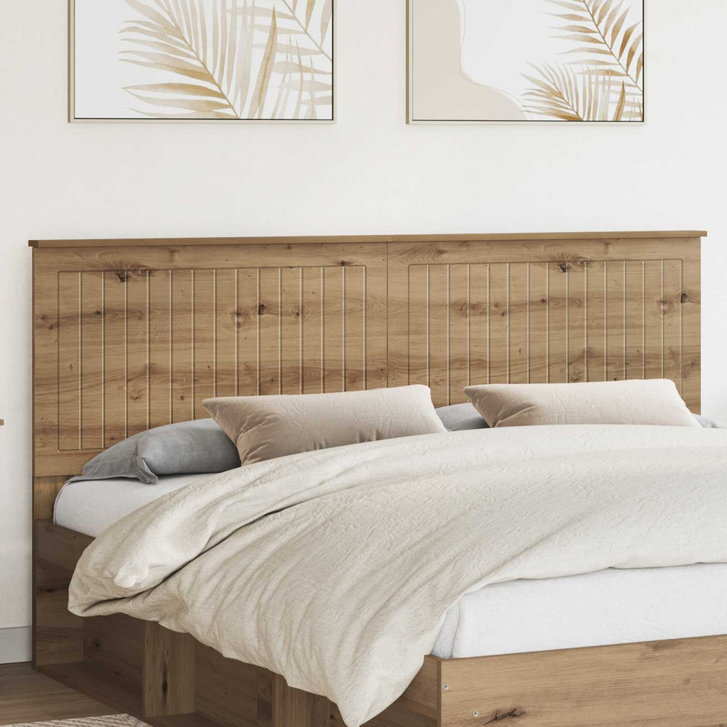 Kopfteil mit Kopfteil Artisan-Eiche 180 cm Holzwerkstoff