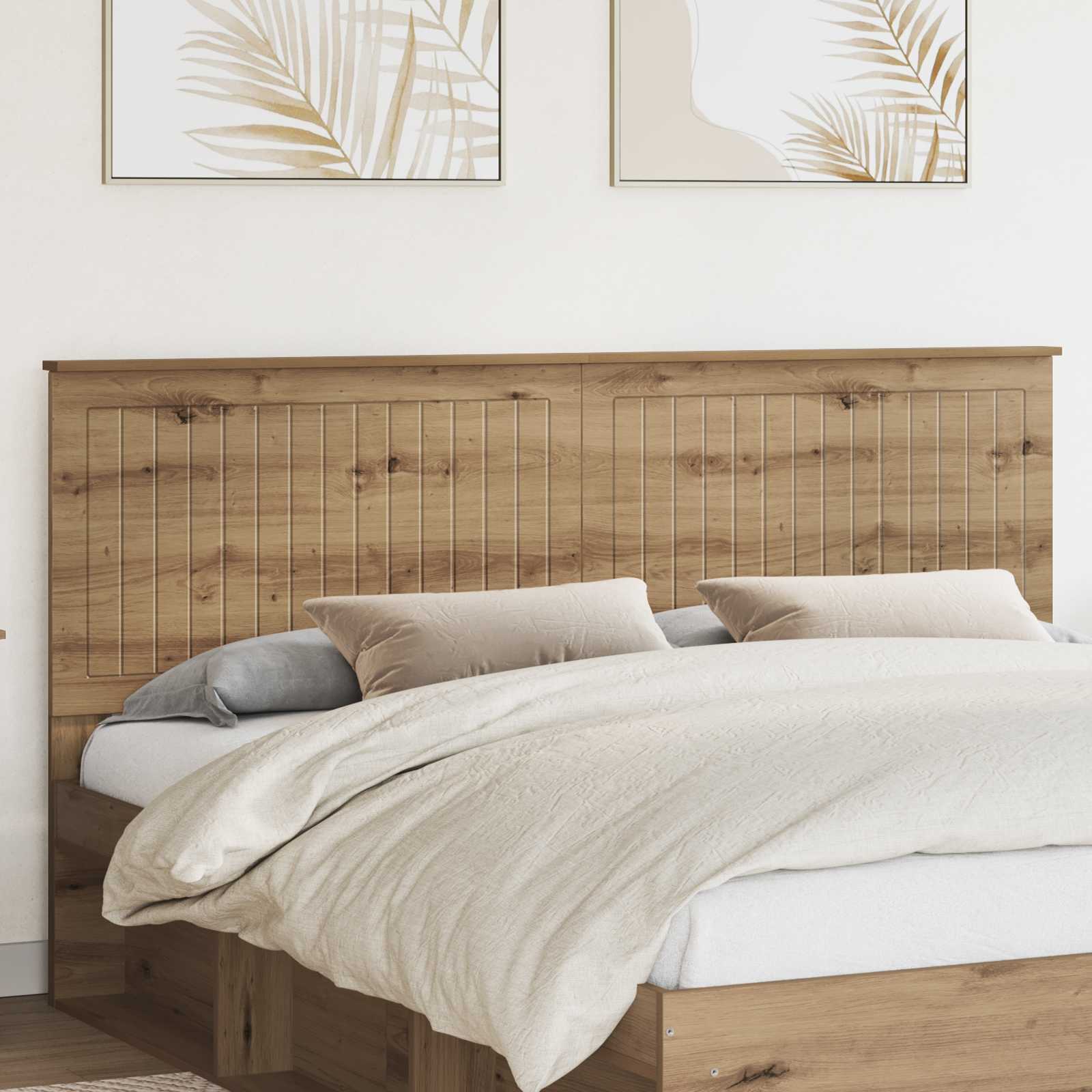Kopfteil mit Kopfteil Artisan-Eiche 180 cm Holzwerkstoff