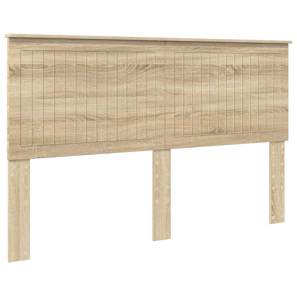 Kopfteil mit Kopfteil Sonoma-Eiche 160 cm Holzwerkstoff