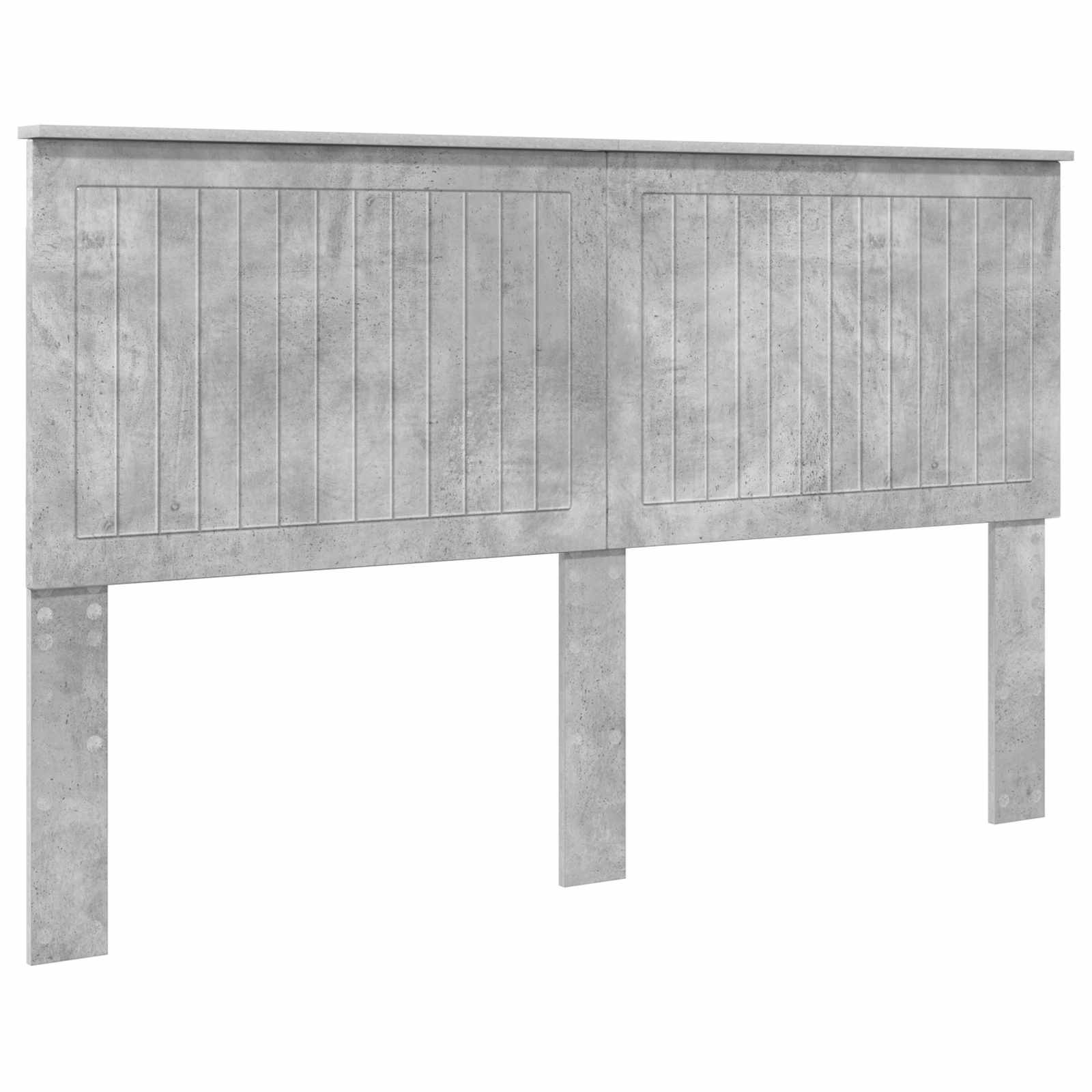 Kopfteil mit Kopfteil Beton Grau 160 cm Holzwerkstoff