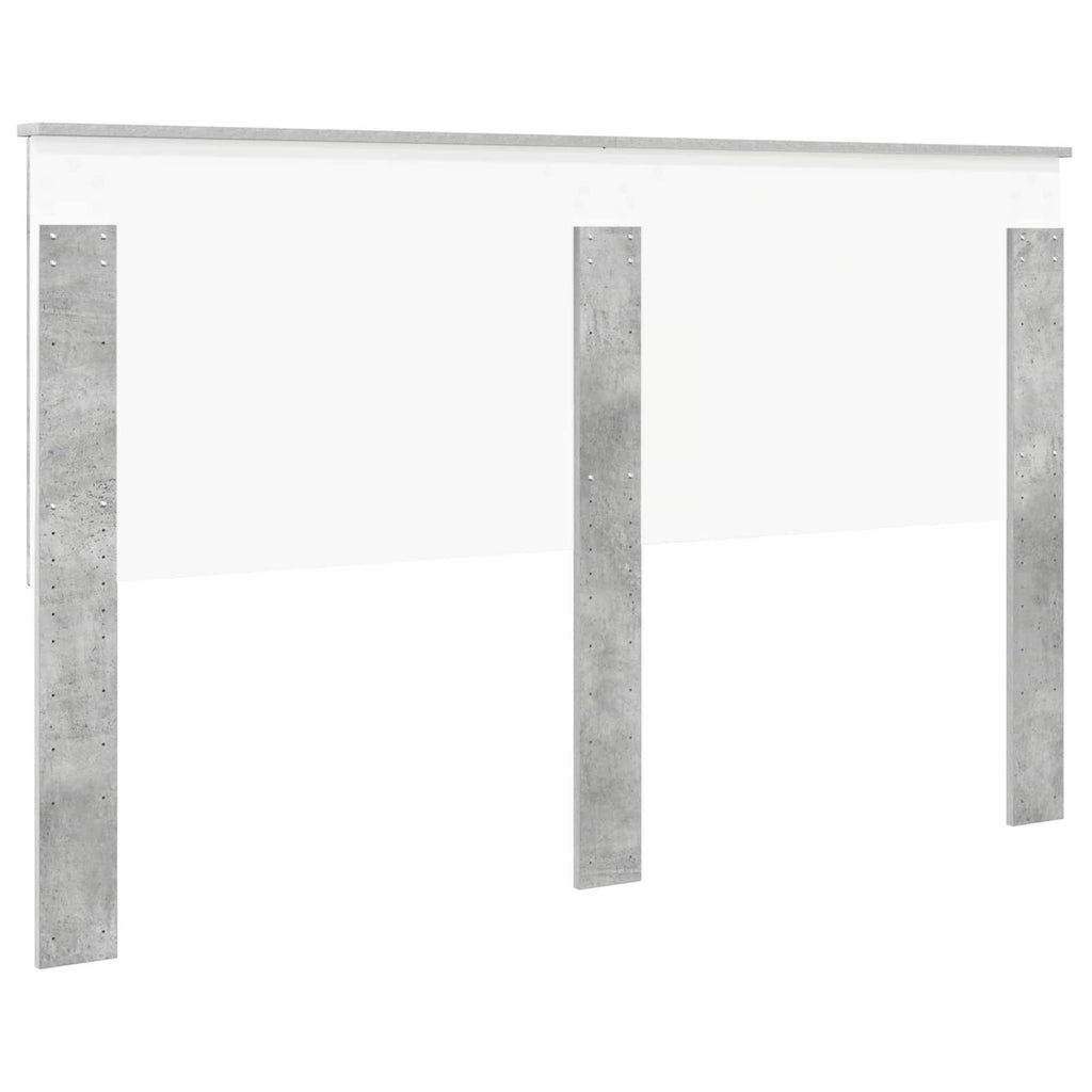 Kopfteil mit Kopfteil Beton Grau 160 cm Holzwerkstoff