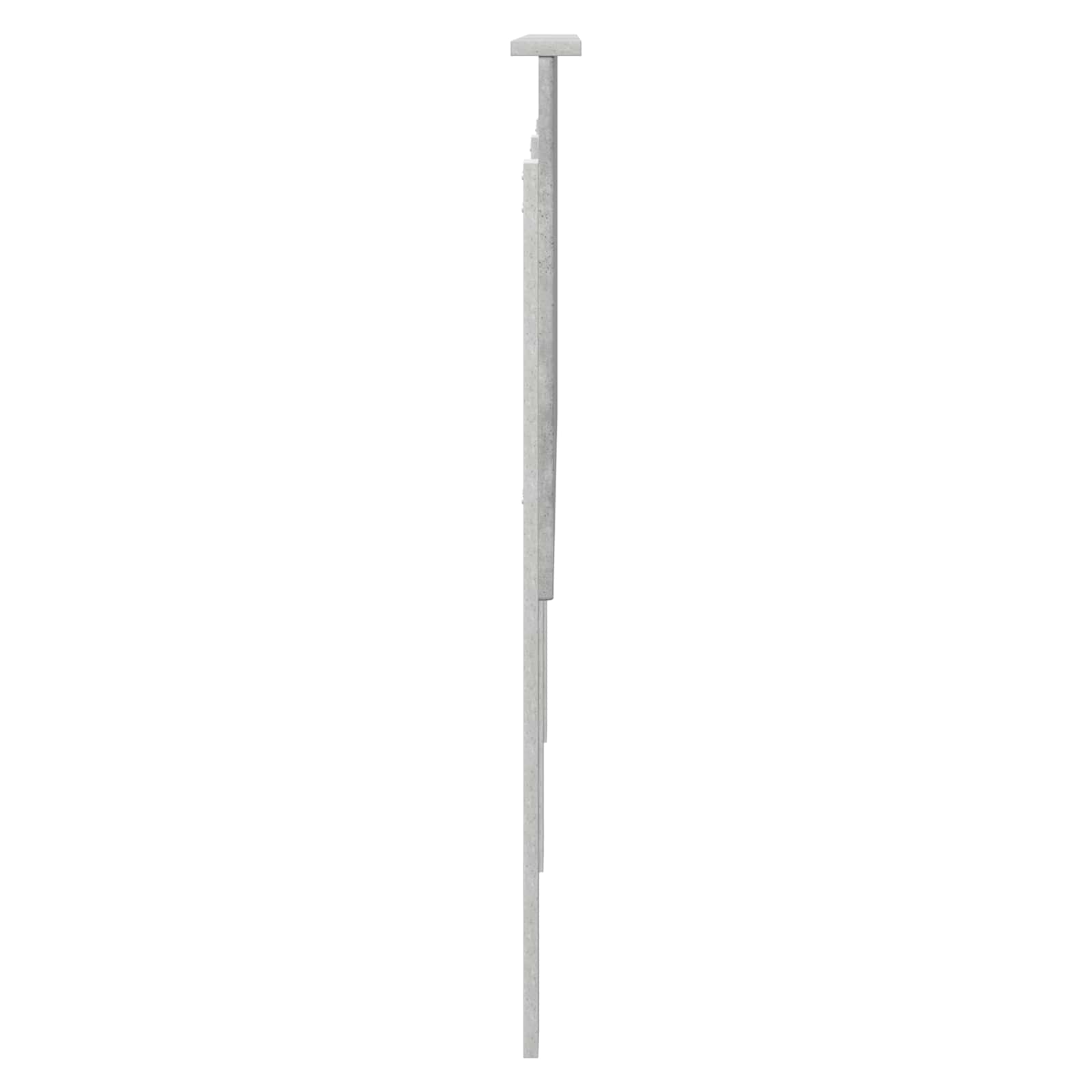 Kopfteil mit Kopfteil Beton Grau 160 cm Holzwerkstoff