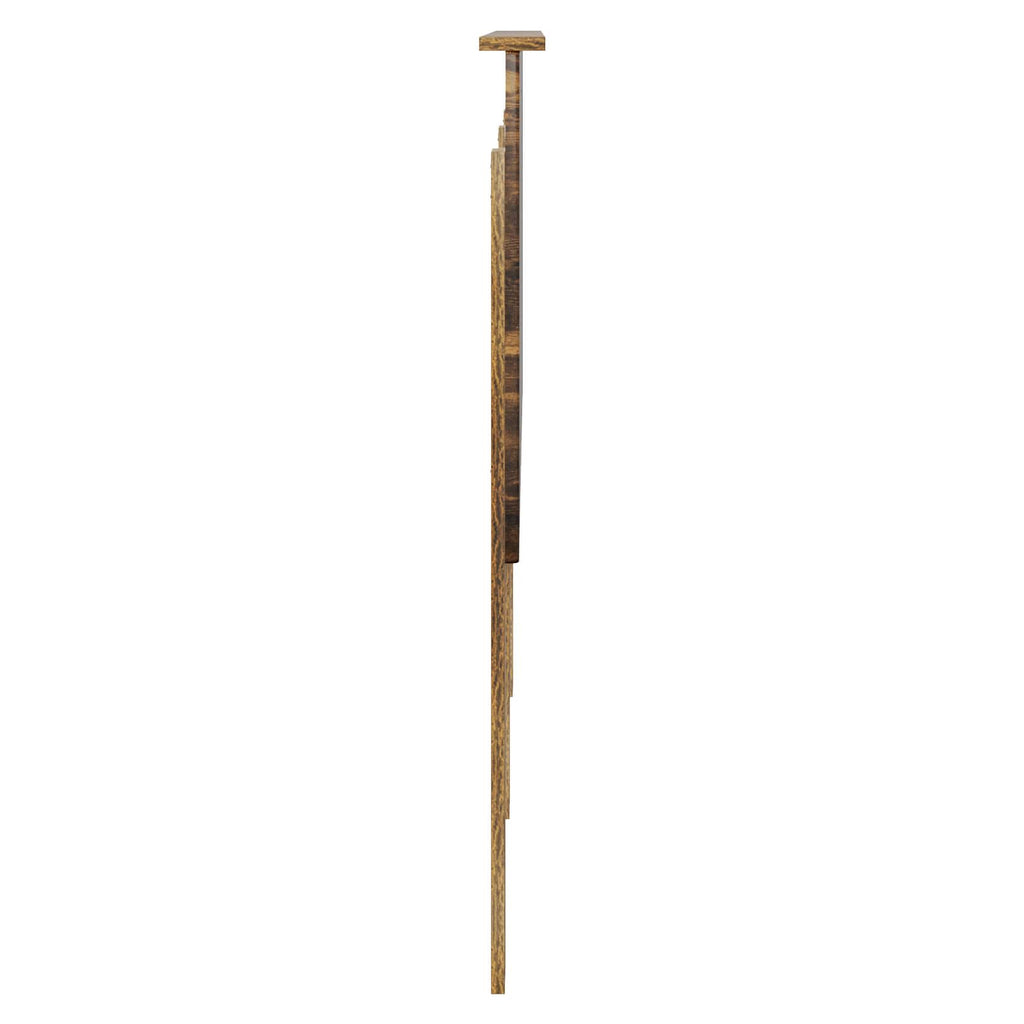Kopfteil mit Kopfteil Geräucherte Eiche 160 cm Holzwerkstoff