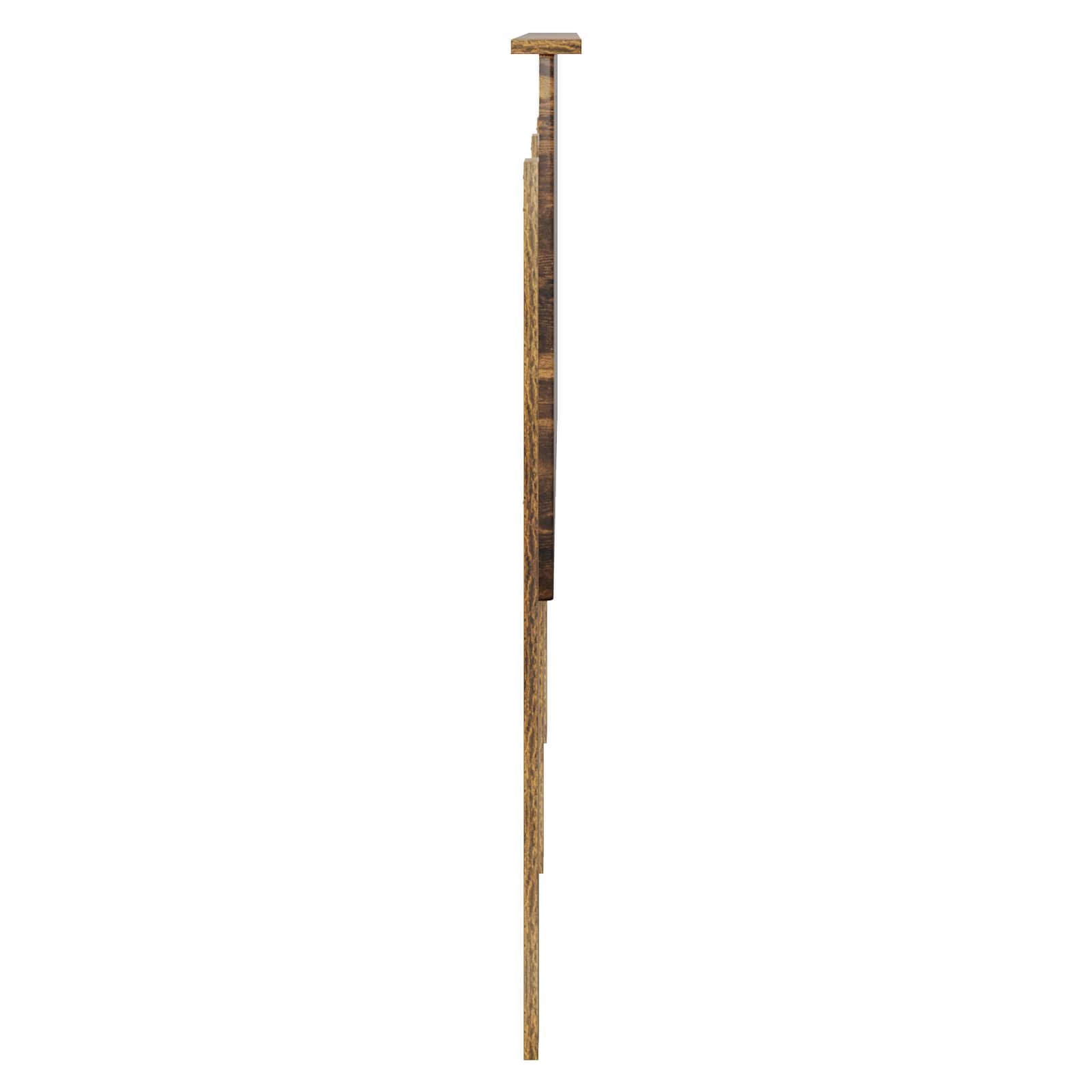 Kopfteil mit Kopfteil Geräucherte Eiche 160 cm Holzwerkstoff