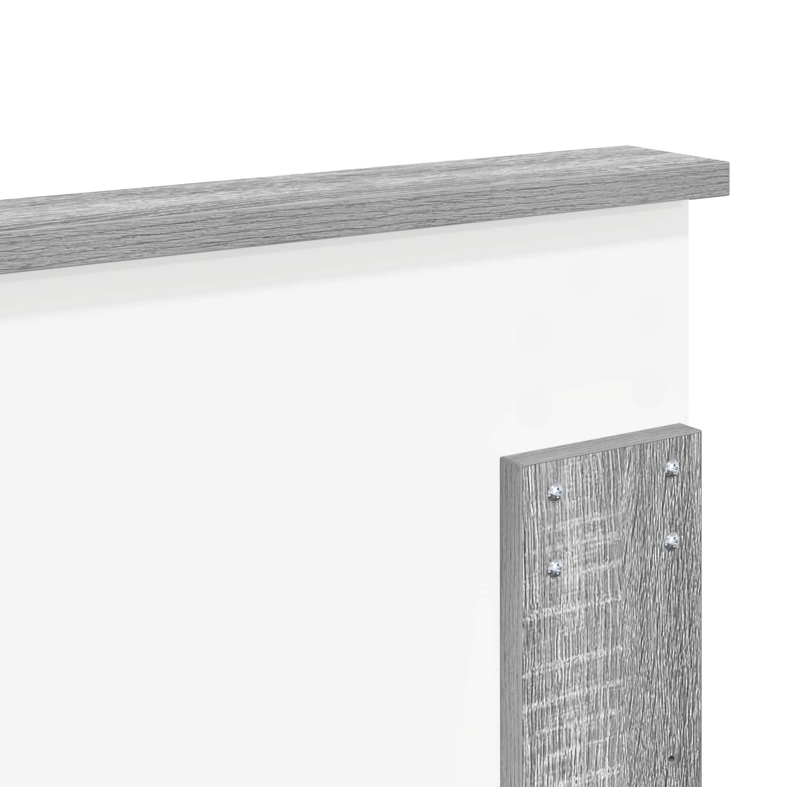 Kopfteil mit Kopfteil Graues Sonoma 160 cm Holzwerkstoff
