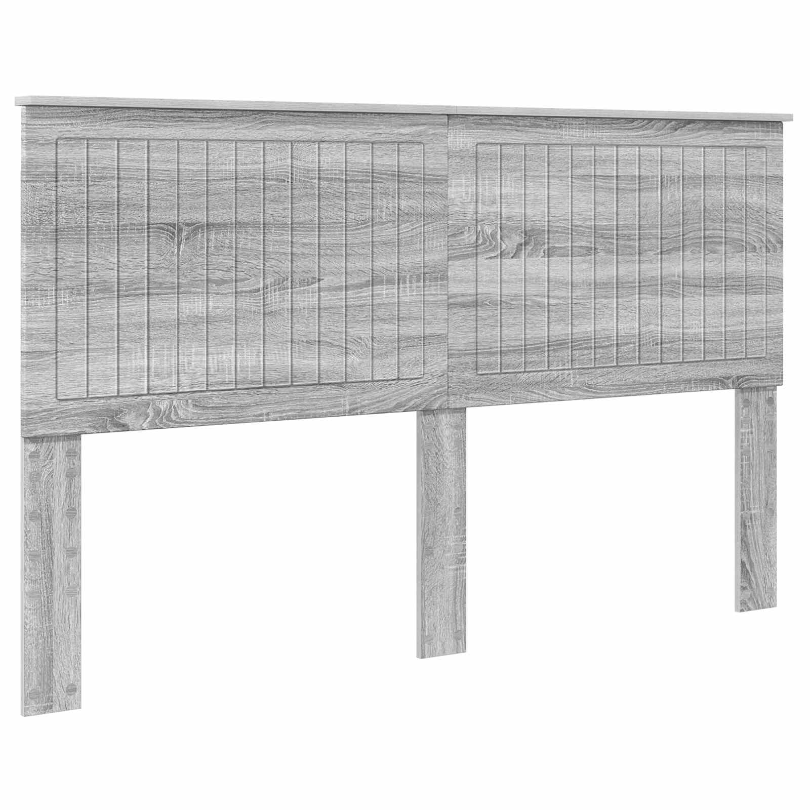 Kopfteil mit Kopfteil Graues Sonoma 160 cm Holzwerkstoff