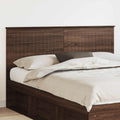 Kopfteil mit Kopfteil Braun Eichen-Optik 160 cm Holzwerkstoff
