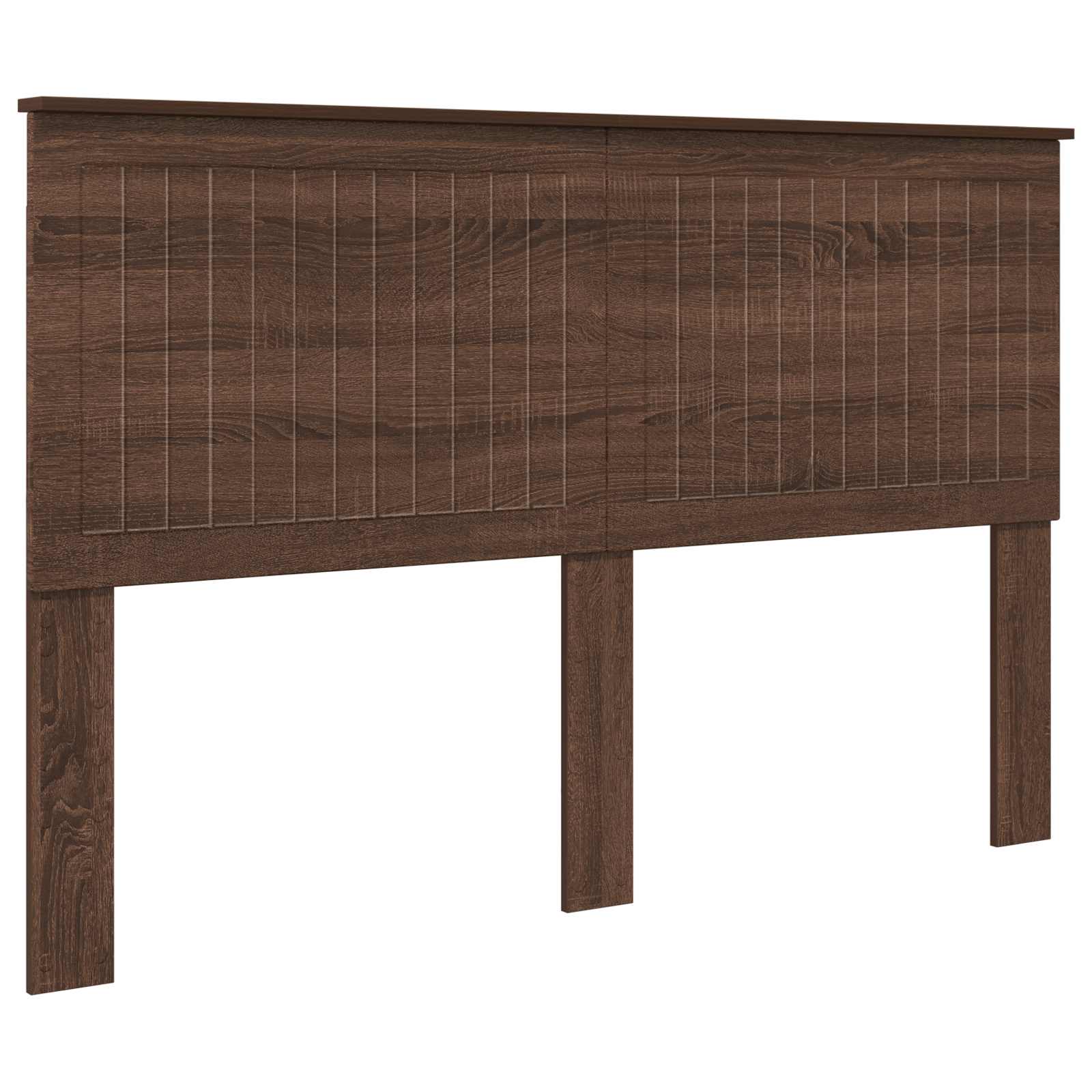 Kopfteil mit Kopfteil Braun Eichen-Optik 160 cm Holzwerkstoff