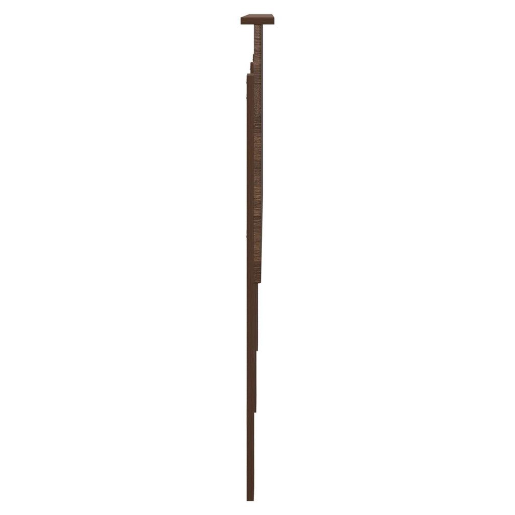 Kopfteil mit Kopfteil Braun Eichen-Optik 160 cm Holzwerkstoff