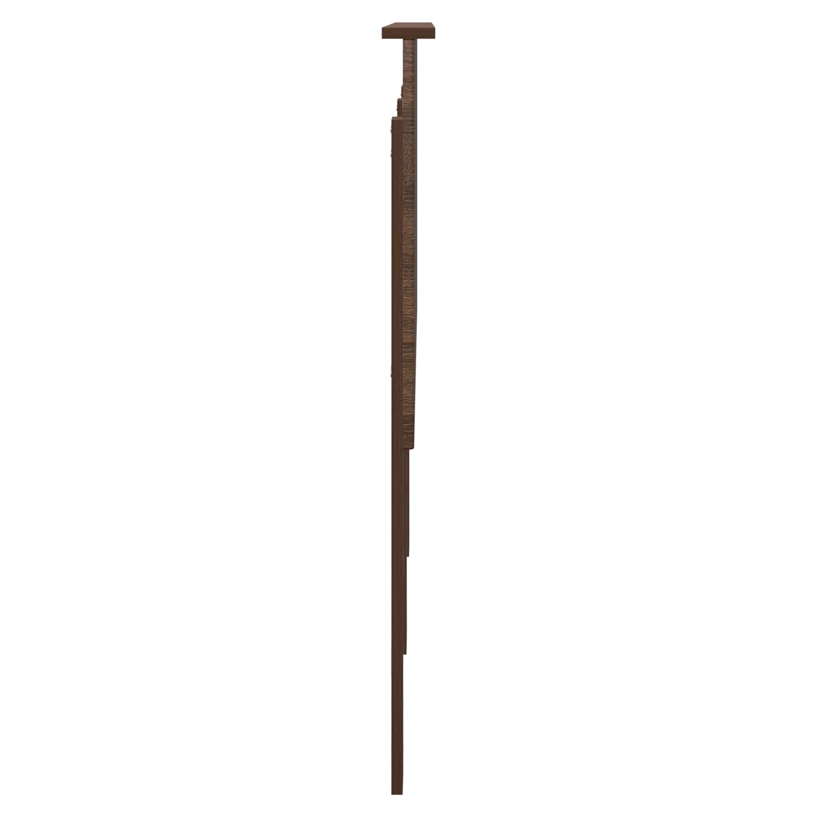 Kopfteil mit Kopfteil Braun Eichen-Optik 160 cm Holzwerkstoff