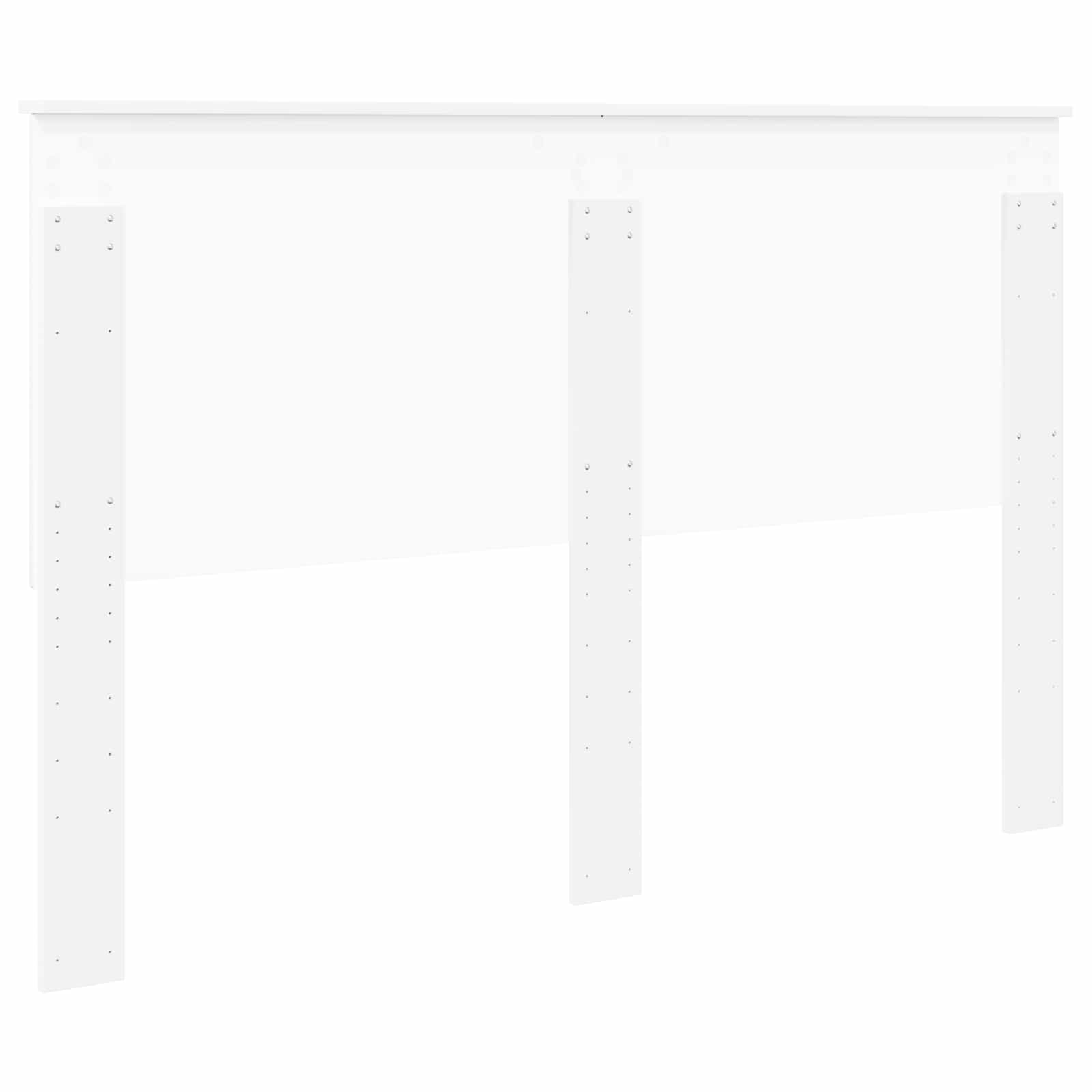 Kopfteil mit Kopfteil Weiß 150 cm Holzwerkstoff