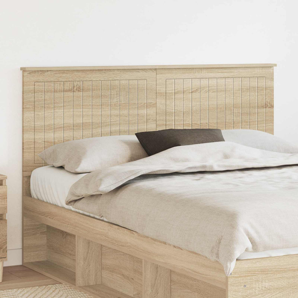 Kopfteil mit Kopfteil Sonoma-Eiche 150 cm Holzwerkstoff