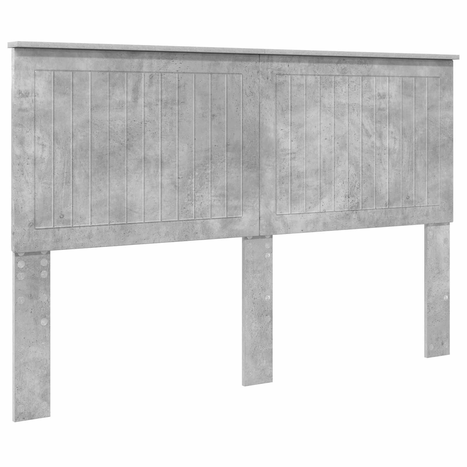 Kopfteil mit Kopfteil Beton Grau 150 cm Holzwerkstoff
