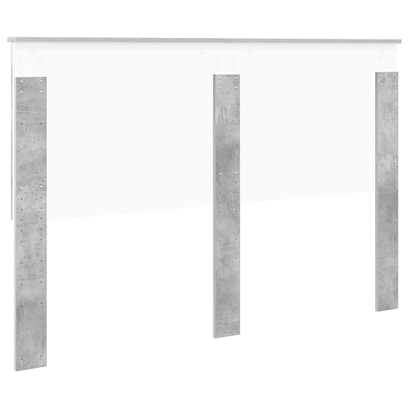 Kopfteil mit Kopfteil Beton Grau 150 cm Holzwerkstoff